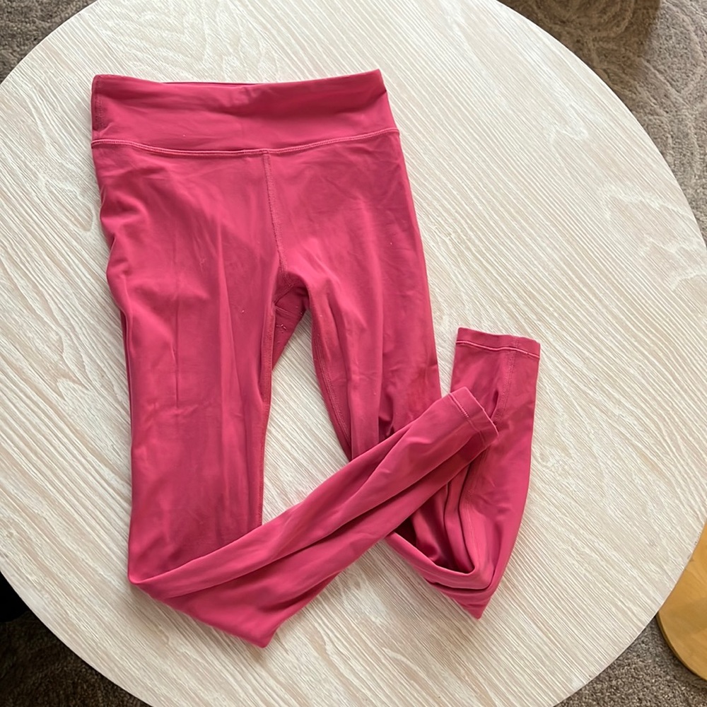 Athleta Girl pink leggings